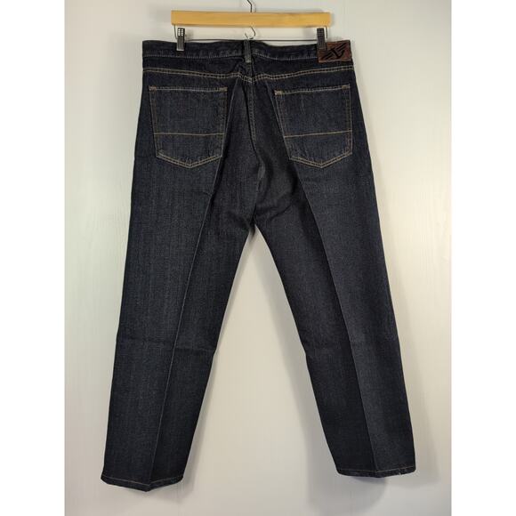 Dockers Mens Jeans 36x29 Mid-Rise Straight Leg Dark Wash Denim Casual Black - Picture 2 of 16